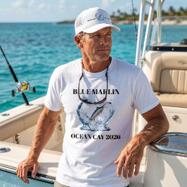 Blue Marlin Nautical Fisherman Outdoor | Custom Tシャツ