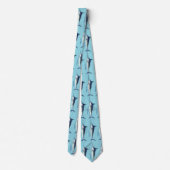 Blue Marlin pattern Tie ネクタイ (裏面)