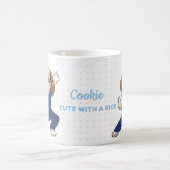 Blue Martial Arts Shih Tzu Mug – Cute Dog Gift コーヒーマグカップ (中央)