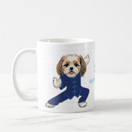 Blue Martial Arts Shih Tzu Mug – Cute Dog Gift コーヒーマグカップ