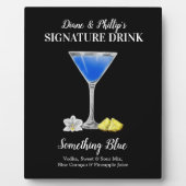Blue Martini ・ PERSONALIZE this Signature Drink Pl フォトプラーク (正面)