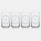 Blue Mati Evil Eye Greek Good Luck Symbol ガラス缶 (裏面)