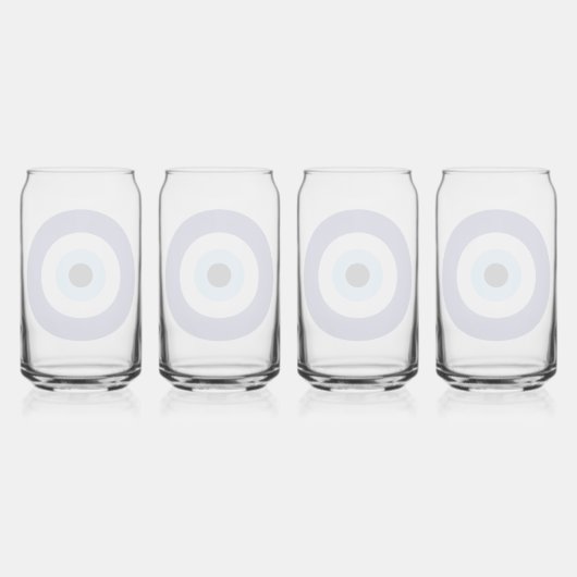 Blue Mati Evil Eye Greek Good Luck Symbol ガラス缶 (裏面)