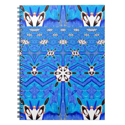 blue matrix gridノートブック ノートブック (正面)