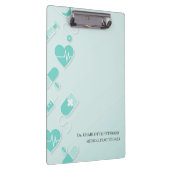 Blue Medical Doctorの要パーソナライズされた素 クリップボード (右)