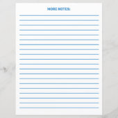 Blue Medical Visites個人プランナー文房具 (裏面)