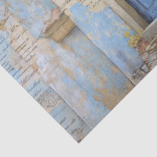 Blue Mediterranean Door 薄葉紙 (詳細)