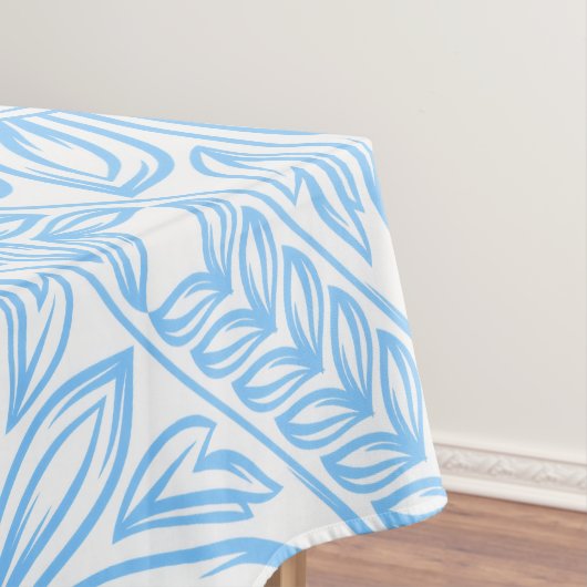 Blue Mediterranean Italian Tile Decorative Pattern テーブルクロス (インサイチュ)