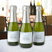 Blue Mediterranean Lemon Bridal shower スパークリングワインラベル