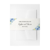 Blue Mediterranean Lemon Wedding 招待状ベリーバンド (正面例)