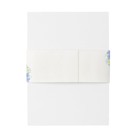 Blue Mediterranean Lemon Wedding 招待状ベリーバンド (裏面例)