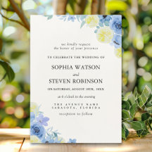 Blue Mediterranean Lemon Wedding