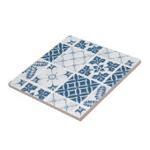 Blue Mediterranean Talavera Pattern  タイル (側面)