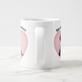 Blue Merle Aussie Best Dog Mom ジャンボコーヒーマグカップ (裏面)