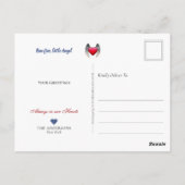 Blue Merle Collie Angel Heaven - Pet Loss Sympathy ポストカード (裏面)