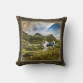 Blue Merle Rough Collie – スコットランド高地 – Th クッション (正面)