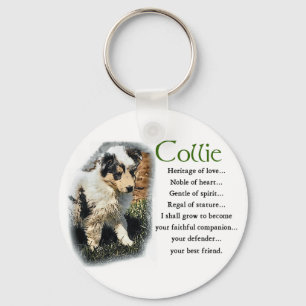 Blue Merle Rough Collie Gifts キーホルダー