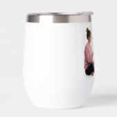 Blue Merle Sheltie Funny Wine Friend (左面)