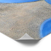 Blue Mermaid Art、ハートin the Sand Posterプリント ポスター (角)