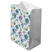 Blue Mermaid Gift Bag in White ミディアムペーパーバッグ (裏面アングル)
