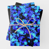 Blue mermaid Splattered Paint ラッピングペーパーシート (インサイチュ)