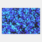 Blue mermaid Splattered Paint ラッピングペーパーシート (正面)