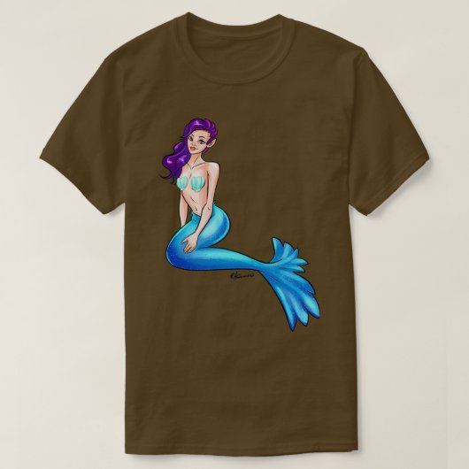 Blue Mermaid Tシャツ (デザイン正面)