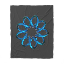 Blue Metallic Torus Knot