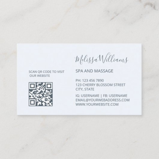 Blue Metallic Tribal Turtles Logo 名刺 (裏面)