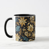 Blue Mexicain Floral Mug  マグカップ (左)