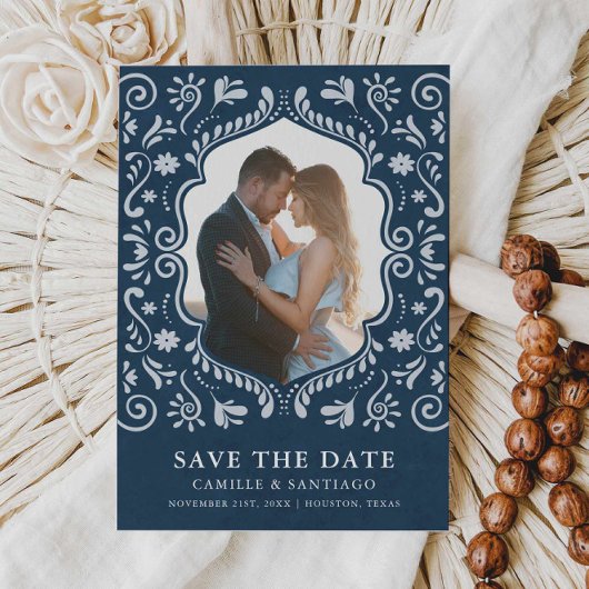 Blue Mexicanテーマの写真Save the Date セーブザデート