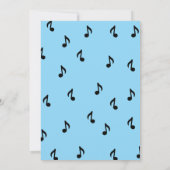 Blue Microphone Kids Birthday 招待状 (裏面)