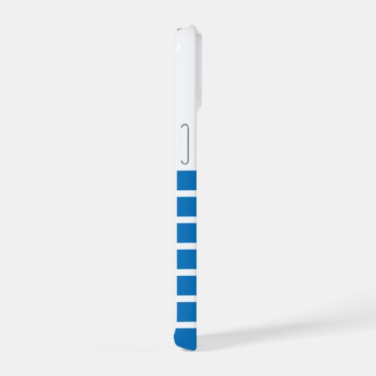 Blue Minimalist Sailboat Phone Case for iPhone 15ケース (右側面)