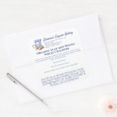 Blue Mixer Bread Bakery Pastry Chef Food Product スクエアシール (封筒)