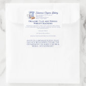 Blue Mixer Bread Bakery Pastry Chef Food Product スクエアシール (バッグ)