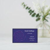 blue modern absStandard, 3.5" x 2.0" Business Card 名刺 (スタンド正面)