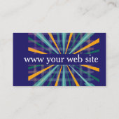 blue modern absStandard, 3.5" x 2.0" Business Card 名刺 (裏面)