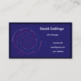 blue modern absStandard, 3.5" x 2.0" Business Card 名刺