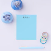Blue Modern Elegant Plain Simple Professional Name チラシ (シングル)