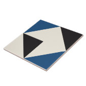 Blue Modern Geometric Shape Pattern タイル (側面)