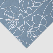 Blue Modern Wildflower 薄葉紙 (詳細)