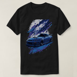 Blue Modified Skyline in a splash of絵を描, クール G Tシャツ