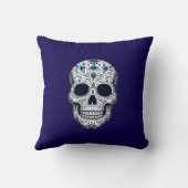 Blue Monkey Skull クッション (裏面)