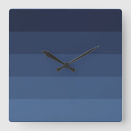Blue Monochromatic スクエア壁時計