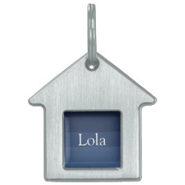 Blue Monochromatic ペットネームタグ