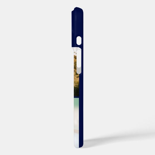 Blue Monogram 3 Photo collage Case-Mate iPhoneケース (裏面 / 左)