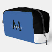 Blue Monogram – Groomsman Golf Weekend Travel ドップキット (右コーナー)