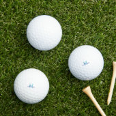 Blue Monogram Mason Golf Balls  ゴルフボール (インサイチュ 芝生)