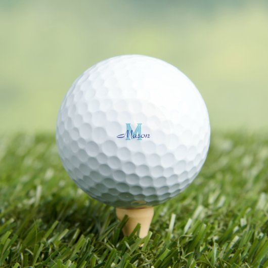 Blue Monogram Mason Golf Balls  ゴルフボール (インサイチュ 木)