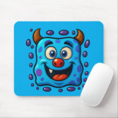 Blue Monster Mousepad マウスパッド (マウス)